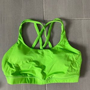 Green Lululemon Energy Bra size 10